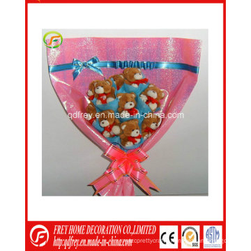 Valentine′s Day Plush Teddy Bear Flower Toy